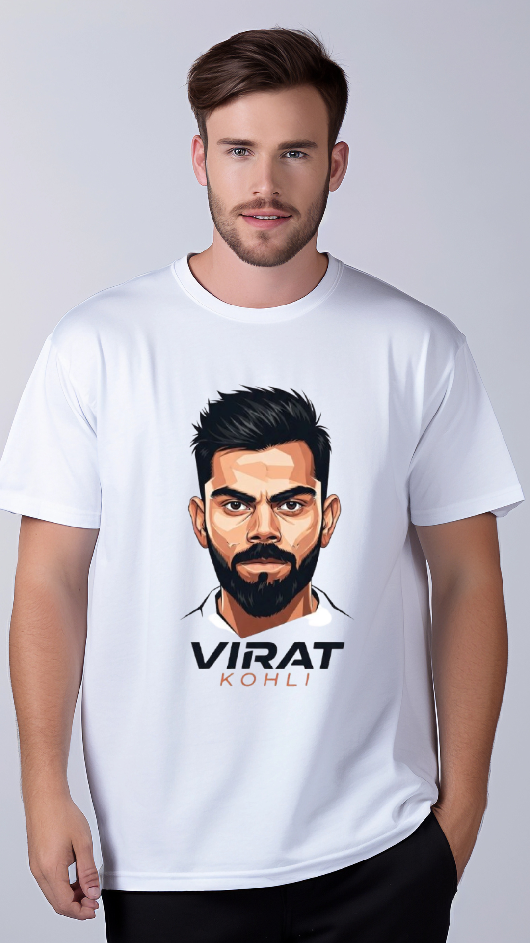 Virat Kohli King Edition T-Shirt for Men | Cricket Lover Graphic Tee | Stylish Casual Wear