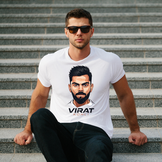 Virat Kohli King Edition T-Shirt for Men | Cricket Lover Graphic Tee | Stylish Casual Wear
